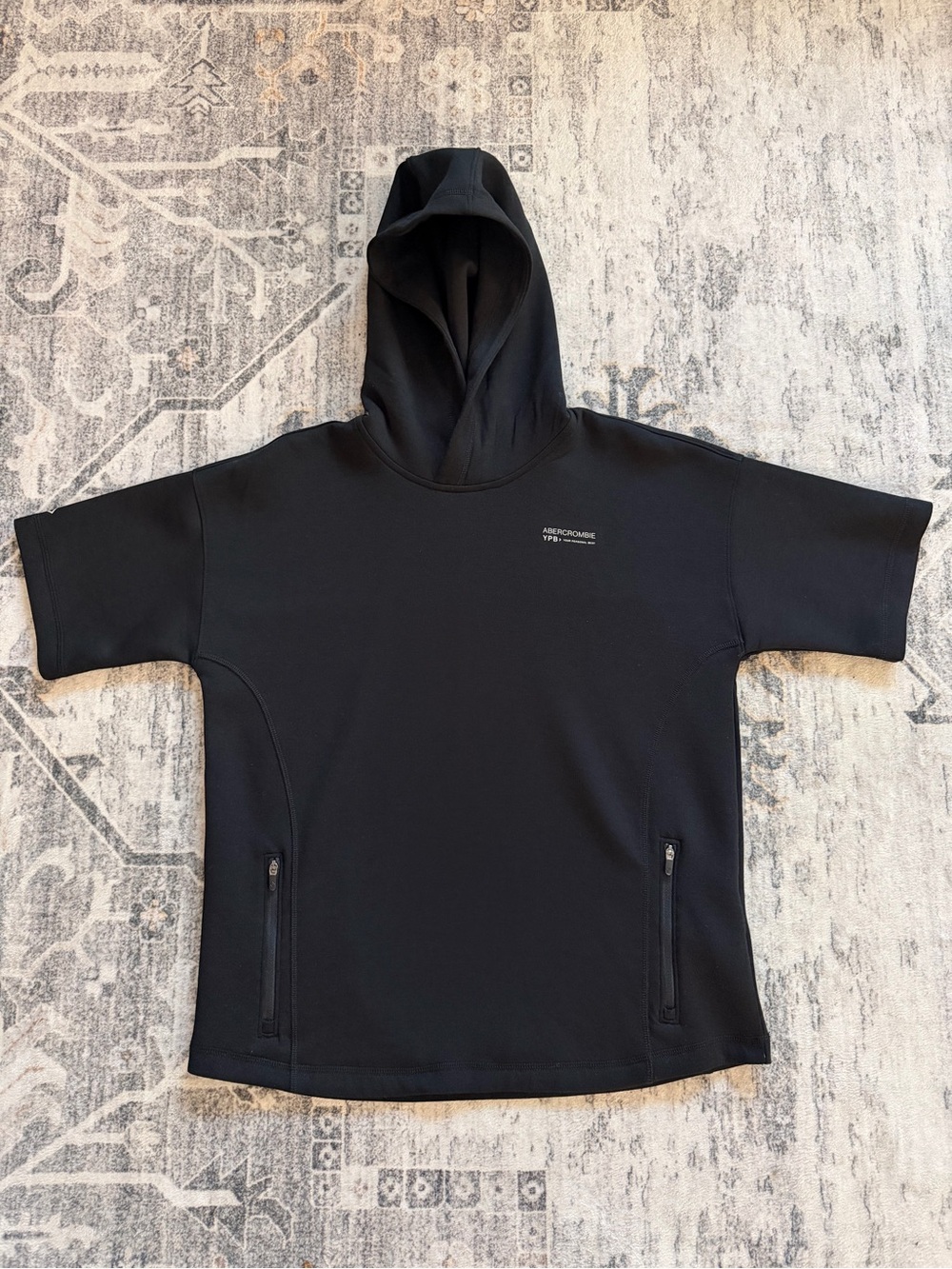 Abercrombie & Fitch Boys YPB Neoknit Active Logo Short-Sleeve Hooded Never Worn
